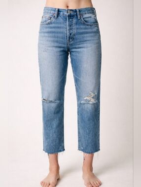 Trave Denim Harper Time After Time Crop Slim Straight 25